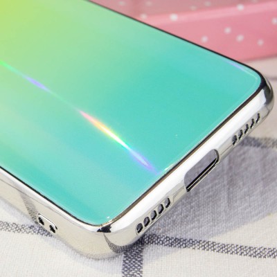 TPU+Glass чехол Gradient Aurora с лого для Xiaomi Redmi 7A Зеленый TPU+Glass чехол Gradient Aurora с лого для Xiaomi Redmi 7A Зеленый