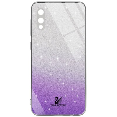 TPU+Glass чехол Swarovski Full Camera для Samsung Galaxy A02 Фиолетовый TPU+Glass чехол Swarovski Full Camera для Samsung Galaxy A02 Фиолетовый