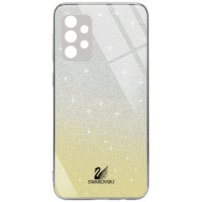 TPU+Glass чехол Swarovski Full Camera для Samsung Galaxy A72 4G / A72 5G Золотой TPU+Glass чехол Swarovski Full Camera для Samsung Galaxy A72 4G / A72 5G Золотой