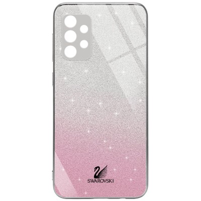 TPU+Glass чехол Swarovski Full Camera для Samsung Galaxy A72 4G / A72 5G Розовый TPU+Glass чехол Swarovski Full Camera для Samsung Galaxy A72 4G / A72 5G Розовый