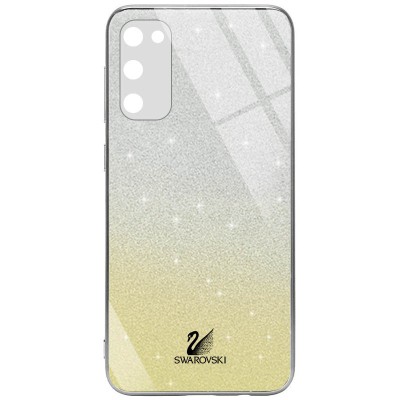 TPU+Glass чехол Swarovski Full Camera для Samsung Galaxy S20 FE Золотой TPU+Glass чехол Swarovski Full Camera для Samsung Galaxy S20 FE Золотой
