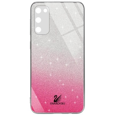 TPU+Glass чехол Swarovski Full Camera для Samsung Galaxy S20 FE Малиновый TPU+Glass чехол Swarovski Full Camera для Samsung Galaxy S20 FE Малиновый