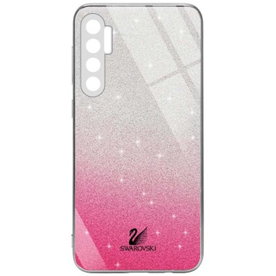 TPU+Glass чехол Swarovski Full Camera для Xiaomi Mi Note 10 Lite Малиновый TPU+Glass чехол Swarovski Full Camera для Xiaomi Mi Note 10 Lite Малиновый