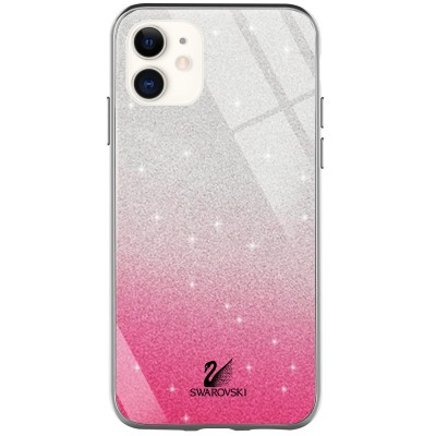 TPU+Glass чехол Swarovski для Apple iPhone 11 (6.1") Малиновый TPU+Glass чехол Swarovski для Apple iPhone 11 (6.1") Малиновый