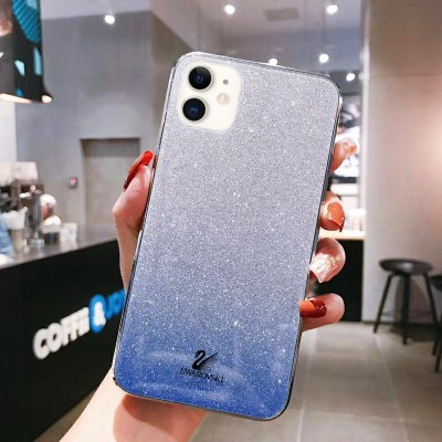 TPU+Glass чехол Swarovski для Apple iPhone 11 (6.1") Синий TPU+Glass чехол Swarovski для Apple iPhone 11 (6.1") Синий