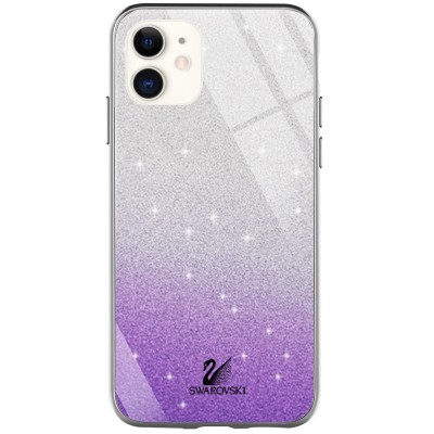 TPU+Glass чехол Swarovski для Apple iPhone 11 (6.1") Фиолетовый TPU+Glass чехол Swarovski для Apple iPhone 11 (6.1") Фиолетовый