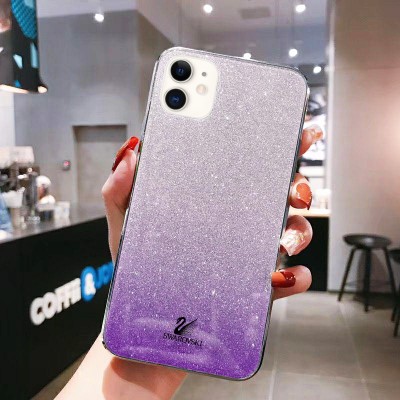 TPU+Glass чехол Swarovski для Apple iPhone 11 (6.1") Фиолетовый TPU+Glass чехол Swarovski для Apple iPhone 11 (6.1") Фиолетовый