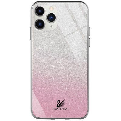 TPU+Glass чехол Swarovski для Apple iPhone 11 Pro (5.8") Розовый TPU+Glass чехол Swarovski для Apple iPhone 11 Pro (5.8") Розовый