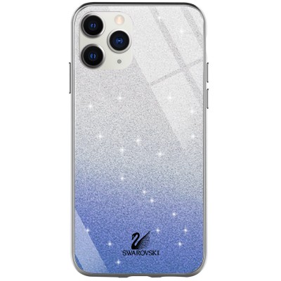 TPU+Glass чехол Swarovski для Apple iPhone 11 Pro Max (6.5") Синий TPU+Glass чехол Swarovski для Apple iPhone 11 Pro Max (6.5") Синий