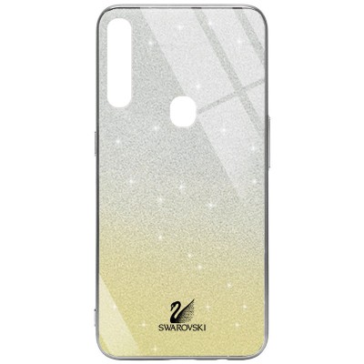 TPU+Glass чехол Swarovski для Oppo A31 Золотой TPU+Glass чехол Swarovski для Oppo A31 Золотой