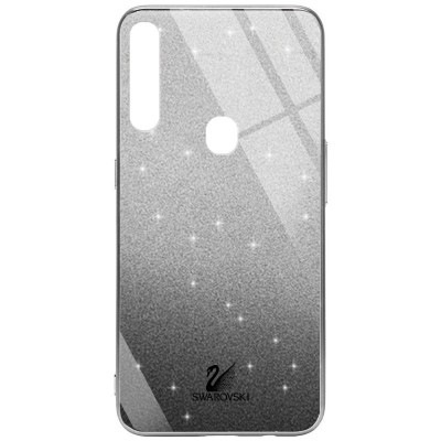 TPU+Glass чехол Swarovski для Oppo A31 Черный TPU+Glass чехол Swarovski для Oppo A31 Черный