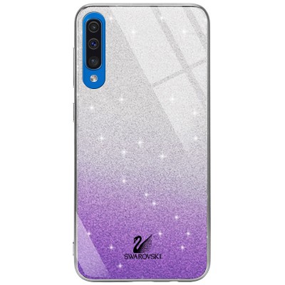 TPU+Glass чехол Swarovski для Samsung Galaxy A50 (A505F) / A50s / A30s Фиолетовый TPU+Glass чехол Swarovski для Samsung Galaxy A50 (A505F) / A50s / A30s Фиолетовый
