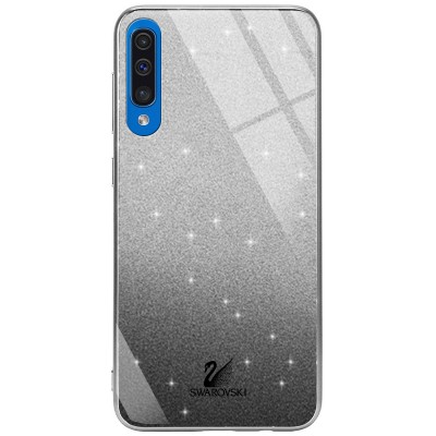 TPU+Glass чехол Swarovski для Samsung Galaxy A50 (A505F) / A50s / A30s Черный TPU+Glass чехол Swarovski для Samsung Galaxy A50 (A505F) / A50s / A30s Черный
