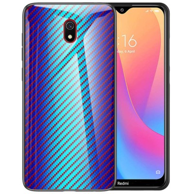 TPU+Glass чехол Twist для Xiaomi Redmi 8a Голубой TPU+Glass чехол Twist для Xiaomi Redmi 8a Голубой