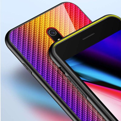TPU+Glass чехол Twist для Xiaomi Redmi 8a Оранжевый