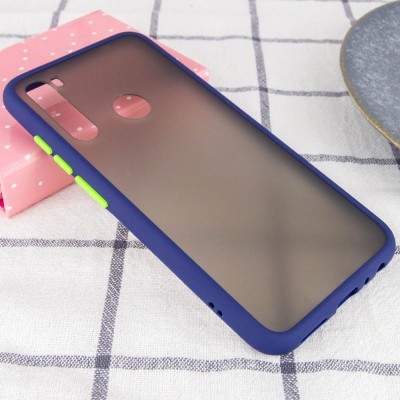 TPU+PC чехол Color Buttons для Xiaomi Redmi Note 8 Синий TPU+PC чехол Color Buttons для Xiaomi Redmi Note 8 Синий