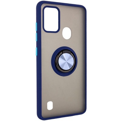 TPU+PC чехол Deen ColorEdgingRing for Magnet для ZTE Blade A51 Синий TPU+PC чехол Deen ColorEdgingRing for Magnet для ZTE Blade A51 Синий