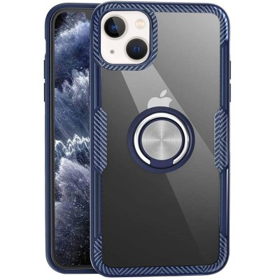 TPU+PC чехол Deen CrystalRing for Magnet (opp) для Apple iPhone 13 mini (5.4") Бесцветный / Темно-синий TPU+PC чехол Deen CrystalRing for Magnet (opp) для Apple iPhone 13 mini (5.4") Бесцветный / Темно-синий