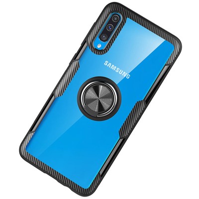 TPU+PC чехол Deen CrystalRing for Magnet (opp) для Samsung Galaxy A50 (A505F) / A50s / A30s Бесцветный / Черный TPU+PC чехол Deen CrystalRing for Magnet (opp) для Samsung Galaxy A50 (A505F) / A50s / A30s Бесцветный / Черный