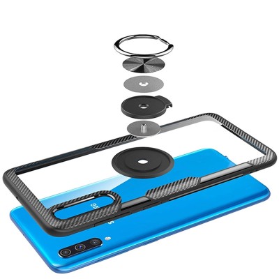 TPU+PC чехол Deen CrystalRing for Magnet (opp) для Samsung Galaxy A50 (A505F) / A50s / A30s Бесцветный / Черный TPU+PC чехол Deen CrystalRing for Magnet (opp) для Samsung Galaxy A50 (A505F) / A50s / A30s Бесцветный / Черный