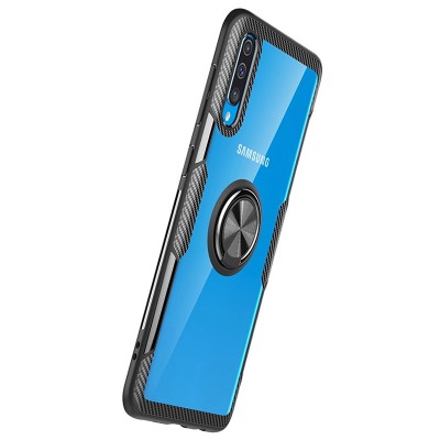 TPU+PC чехол Deen CrystalRing for Magnet (opp) для Samsung Galaxy A50 (A505F) / A50s / A30s Бесцветный / Черный TPU+PC чехол Deen CrystalRing for Magnet (opp) для Samsung Galaxy A50 (A505F) / A50s / A30s Бесцветный / Черный