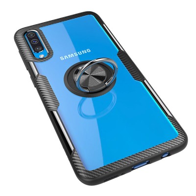 TPU+PC чехол Deen CrystalRing for Magnet (opp) для Samsung Galaxy A50 (A505F) / A50s / A30s Бесцветный / Черный TPU+PC чехол Deen CrystalRing for Magnet (opp) для Samsung Galaxy A50 (A505F) / A50s / A30s Бесцветный / Черный
