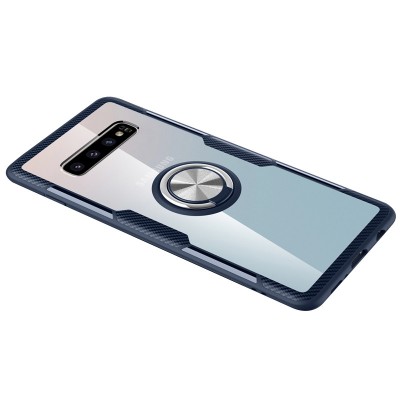 TPU+PC чехол Deen CrystalRing for Magnet (opp) для Samsung Galaxy S10+ Бесцветный / Темно-синий TPU+PC чехол Deen CrystalRing for Magnet (opp) для Samsung Galaxy S10+ Бесцветный / Темно-синий