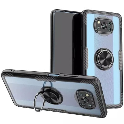 TPU+PC чехол Deen CrystalRing for Magnet (opp) для Xiaomi Poco X3 NFC / Poco X3 Pro Бесцветный / Черный TPU+PC чехол Deen CrystalRing for Magnet (opp) для Xiaomi Poco X3 NFC / Poco X3 Pro Бесцветный / Черный