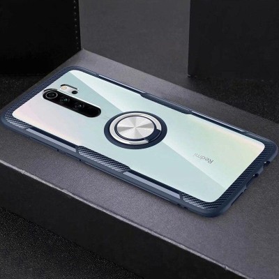 TPU+PC чехол Deen CrystalRing for Magnet (opp) для Xiaomi Redmi Note 8 Pro Бесцветный / Темно-синий TPU+PC чехол Deen CrystalRing for Magnet (opp) для Xiaomi Redmi Note 8 Pro Бесцветный / Темно-синий