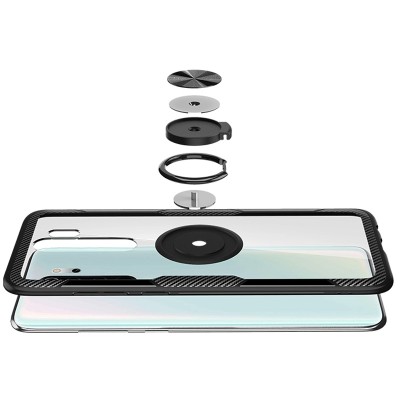 TPU+PC чехол Deen CrystalRing for Magnet (opp) для Xiaomi Redmi Note 8 Pro Бесцветный / Черный TPU+PC чехол Deen CrystalRing for Magnet (opp) для Xiaomi Redmi Note 8 Pro Бесцветный / Черный
