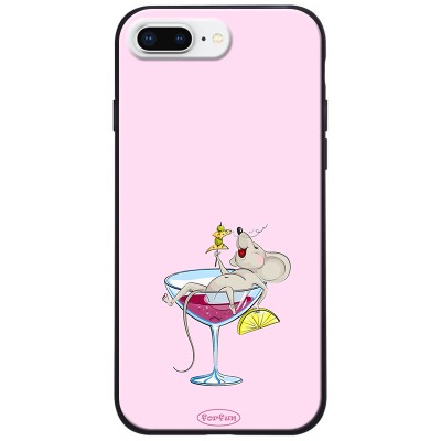 TPU+PC чехол ForFun для Apple iPhone 7 plus / 8 plus (5.5") Мышь в бокале / Розовый TPU+PC чехол ForFun для Apple iPhone 7 plus / 8 plus (5.5") Мышь в бокале / Розовый