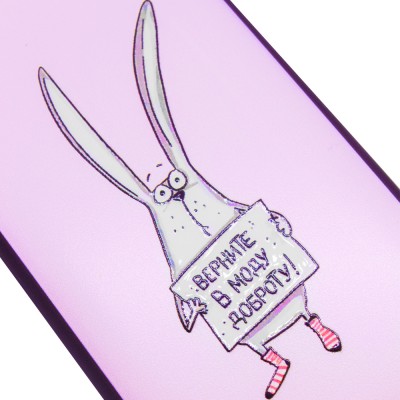 TPU+PC чехол ForFun для Xiaomi Mi A3 (CC9e) Добрый заяц / Розовый TPU+PC чехол ForFun для Xiaomi Mi A3 (CC9e) Добрый заяц / Розовый