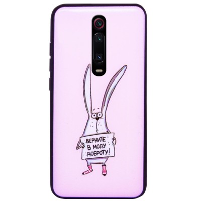 TPU+PC чехол ForFun для Xiaomi Redmi K20 / K20 Pro / Mi9T / Mi9T Pro Добрый заяц / Розовый TPU+PC чехол ForFun для Xiaomi Redmi K20 / K20 Pro / Mi9T / Mi9T Pro Добрый заяц / Розовый