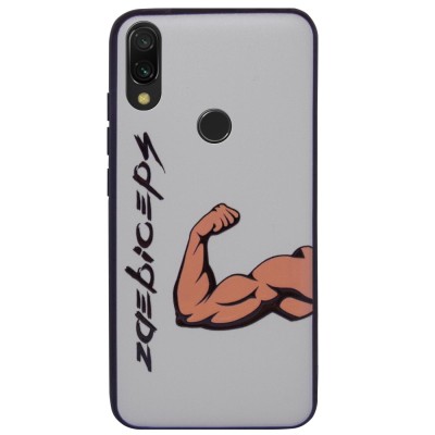 TPU+PC чехол ForFun для Xiaomi Redmi Note 7 / Note 7 Pro / Note 7s Бицепс / Серый TPU+PC чехол ForFun для Xiaomi Redmi Note 7 / Note 7 Pro / Note 7s Бицепс / Серый