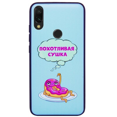 TPU+PC чехол ForFun для Xiaomi Redmi Note 7 / Note 7 Pro / Note 7s Похотливая сушка / Голубой TPU+PC чехол ForFun для Xiaomi Redmi Note 7 / Note 7 Pro / Note 7s Похотливая сушка / Голубой