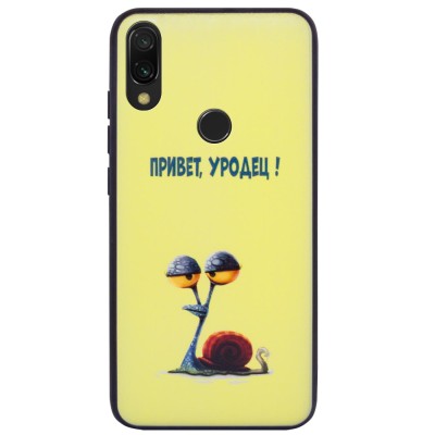 TPU+PC чехол ForFun для Xiaomi Redmi Note 7 / Note 7 Pro / Note 7s Привет уродец / Желтый TPU+PC чехол ForFun для Xiaomi Redmi Note 7 / Note 7 Pro / Note 7s Привет уродец / Желтый