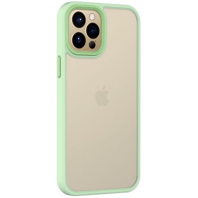 TPU+PC чехол Metal Buttons для Apple iPhone 12 Pro / 12 (6.1") Салатовый TPU+PC чехол Metal Buttons для Apple iPhone 12 Pro / 12 (6.1") Салатовый