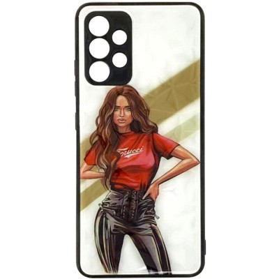 TPU+PC чехол Prisma Ladies для Samsung Galaxy A52 4G / A52 5G / A52s Girl Red