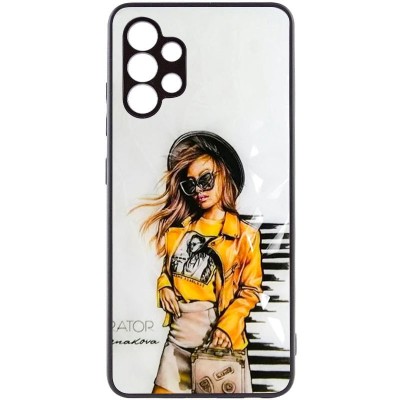 TPU+PC чехол Prisma Ladies для Samsung Galaxy A52 4G / A52 5G / A52s Girl Yellow