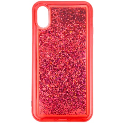 TPU+PC чехол Sparkle (glitter) для Apple iPhone XS Max (6.5") Красный TPU+PC чехол Sparkle (glitter) для Apple iPhone XS Max (6.5") Красный