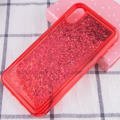 TPU+PC чехол Sparkle (glitter) для Apple iPhone XS Max (6.5") Красный TPU+PC чехол Sparkle (glitter) для Apple iPhone XS Max (6.5") Красный
