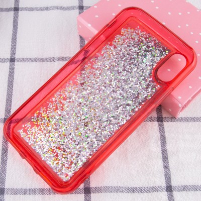 TPU+PC чехол Sparkle (glitter) для Apple iPhone XS Max (6.5") Красный TPU+PC чехол Sparkle (glitter) для Apple iPhone XS Max (6.5") Красный