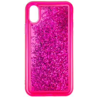 TPU+PC чехол Sparkle (glitter) для Apple iPhone XS Max (6.5") Малиновый TPU+PC чехол Sparkle (glitter) для Apple iPhone XS Max (6.5") Малиновый