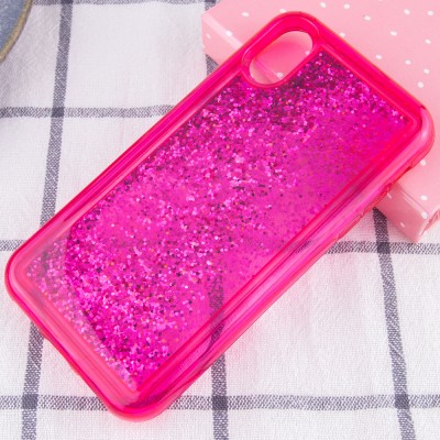 TPU+PC чехол Sparkle (glitter) для Apple iPhone XS Max (6.5") Малиновый TPU+PC чехол Sparkle (glitter) для Apple iPhone XS Max (6.5") Малиновый