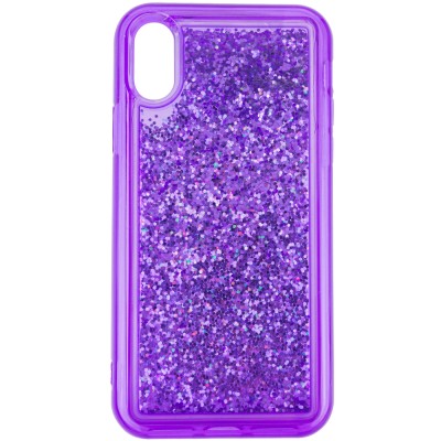 TPU+PC чехол Sparkle (glitter) для Apple iPhone XS Max (6.5") Фиолетовый TPU+PC чехол Sparkle (glitter) для Apple iPhone XS Max (6.5") Фиолетовый