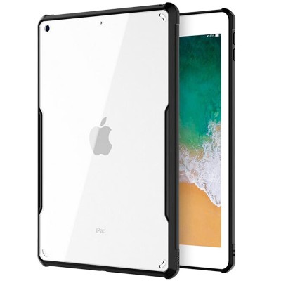TPU+PC чехол Xundd c усиленными углами для Apple iPad 10.2" (2019) (2020) (2021) Бесцветный / Черный TPU+PC чехол Xundd c усиленными углами для Apple iPad 10.2" (2019) (2020) (2021) Бесцветный / Черный