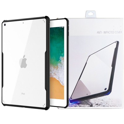 TPU+PC чехол Xundd c усиленными углами для Apple iPad 10.2" (2019) (2020) (2021) Бесцветный / Черный TPU+PC чехол Xundd c усиленными углами для Apple iPad 10.2" (2019) (2020) (2021) Бесцветный / Черный