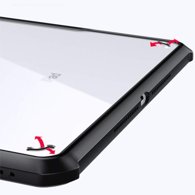 TPU+PC чехол Xundd c усиленными углами для Apple iPad 10.2" (2019) (2020) (2021) Бесцветный / Черный TPU+PC чехол Xundd c усиленными углами для Apple iPad 10.2" (2019) (2020) (2021) Бесцветный / Черный
