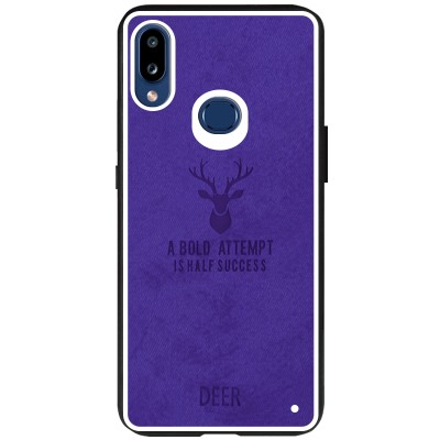 TPU+Textile чехол Deer для Samsung Galaxy A10s Фиолетовый TPU+Textile чехол Deer для Samsung Galaxy A10s Фиолетовый