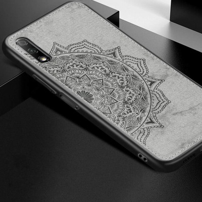 TPU+Textile чехол Mandala с 3D тиснением для Huawei Honor 9X (China) Серый TPU+Textile чехол Mandala с 3D тиснением для Huawei Honor 9X (China) Серый